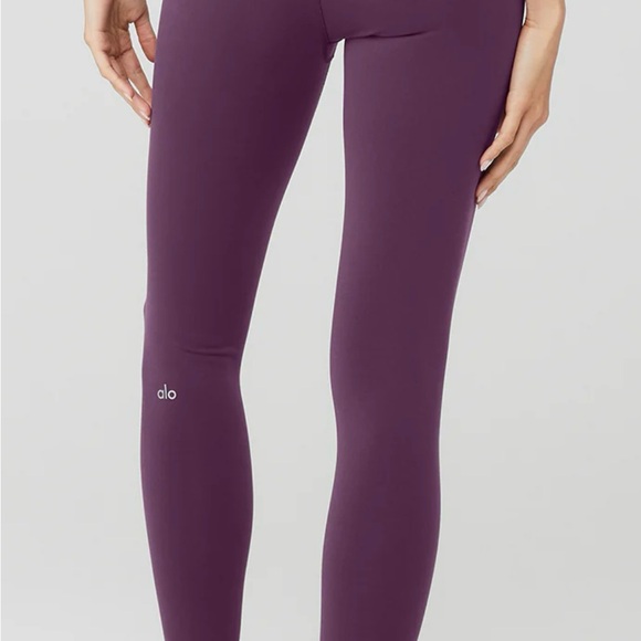 ALO Yoga Pants - Alo High Waist Airbrush Purple Leggings